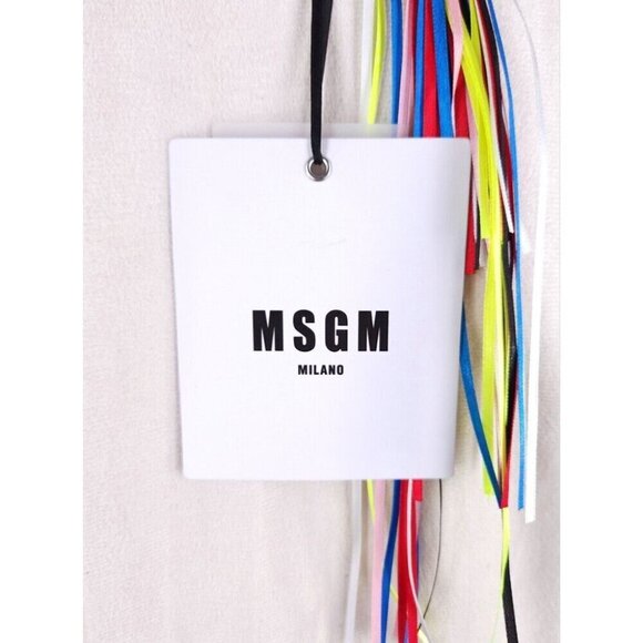 MSGM Faux-Leather Midi Wrap Dress Size 40 US 4 S Pink - Picture 10 of 16